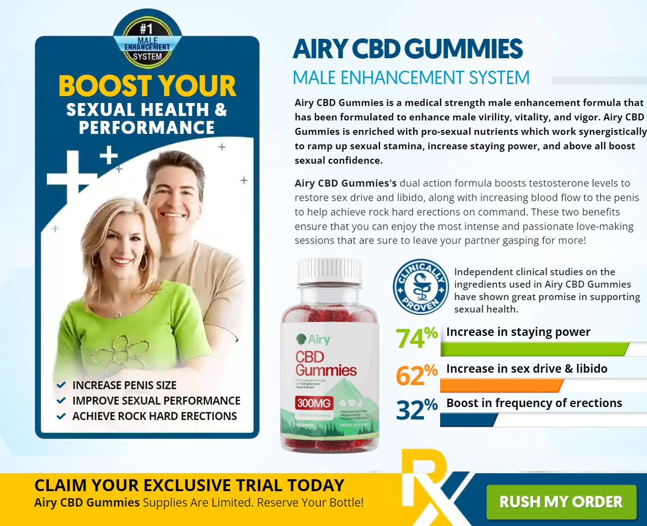 Airy CBD Male Enhancement Gummies