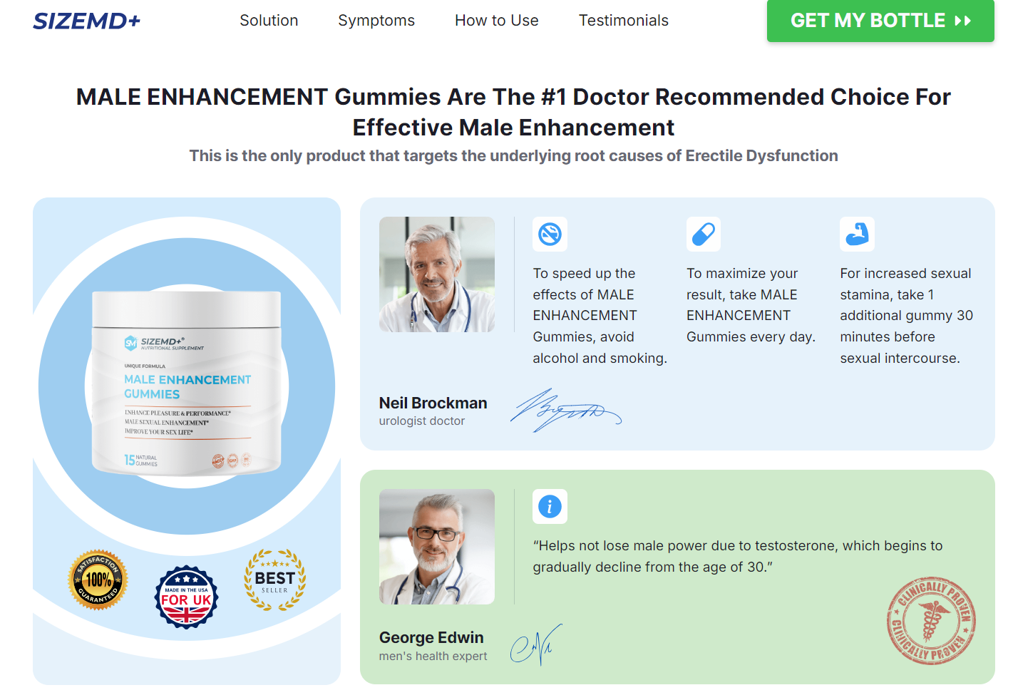 SizeMD Male Enhancement Gummies