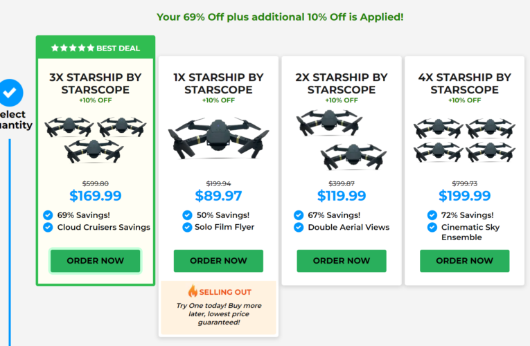 Starscope Camera Drone Reviews (Starship Drone) 4K Video And High Definition Photo Capture!